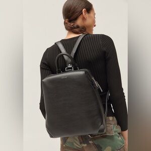 Matt & Nat black Vignelli Vegan Leather Backpack